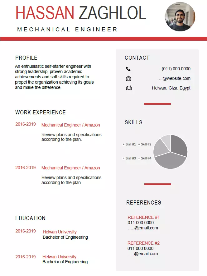 كتابة وتصميم سيرة ذاتية احترافية CV