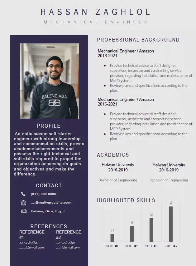 كتابة وتصميم سيرة ذاتية احترافية CV