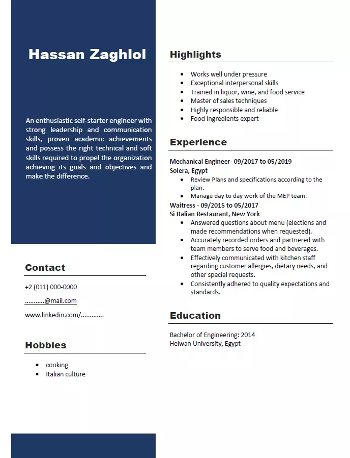 كتابة وتصميم سيرة ذاتية احترافية CV