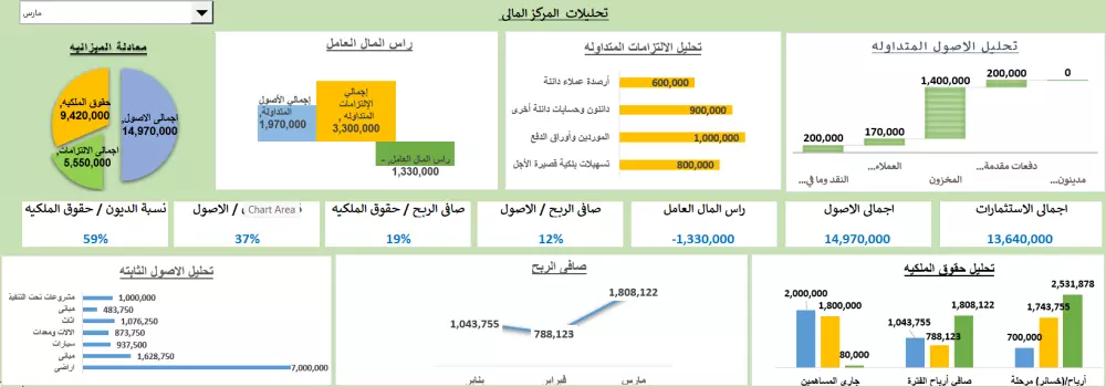 تحليل البيانات في اكسل مع عمل تقرير لها (لوحة تفاعلية)