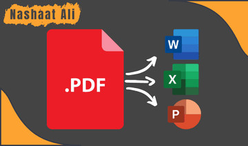 تفريغ وتنسيق أي ملفات PDF إلى ورد والعكس عربى أو انجليزى