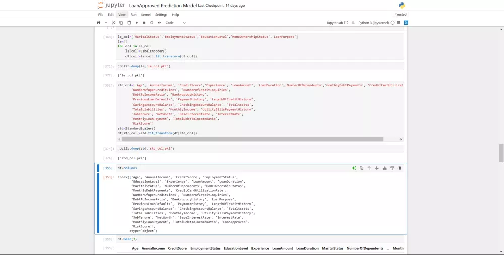 بناء نموذج تعلم الالة Machine Learning Model