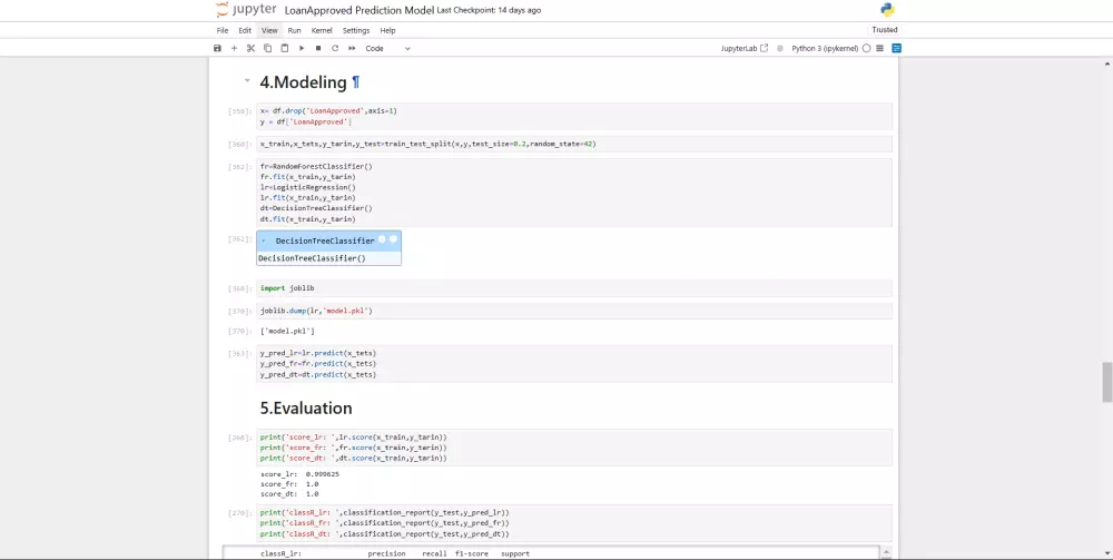 بناء نموذج تعلم الالة Machine Learning Model