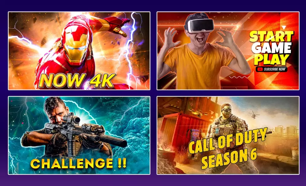 تصميم صورة مصغرة جذابة لليوتيوب ( Youtube thumbnail )