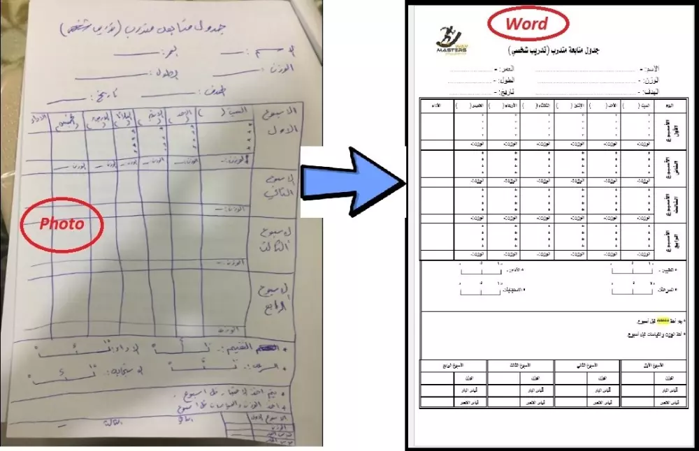 تحويل وتفريغ الملفات باحترافية - PDF، صوتيات، صور، ومستندات