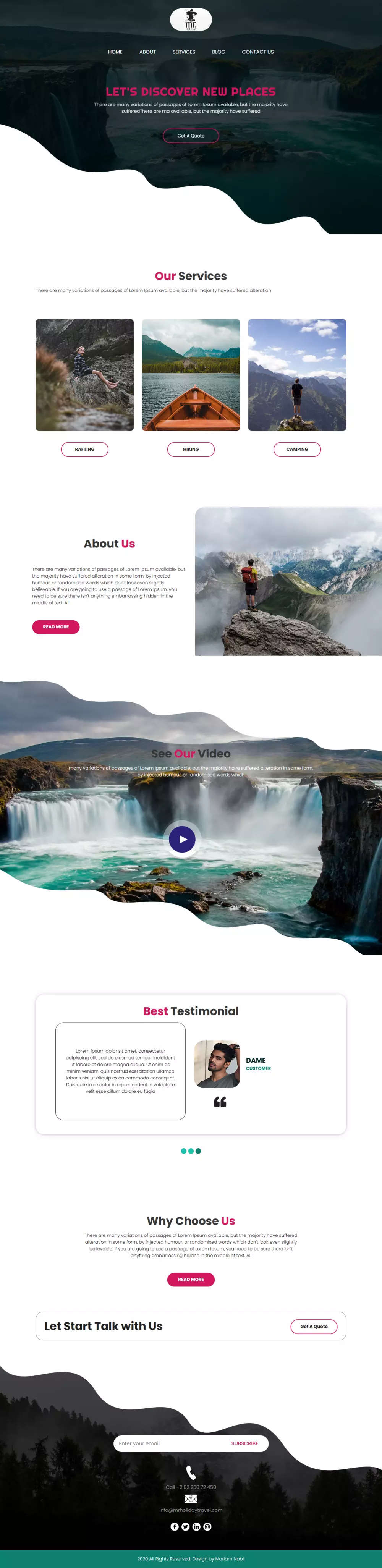 صميم صفحات هبوط احترافية وجذابة