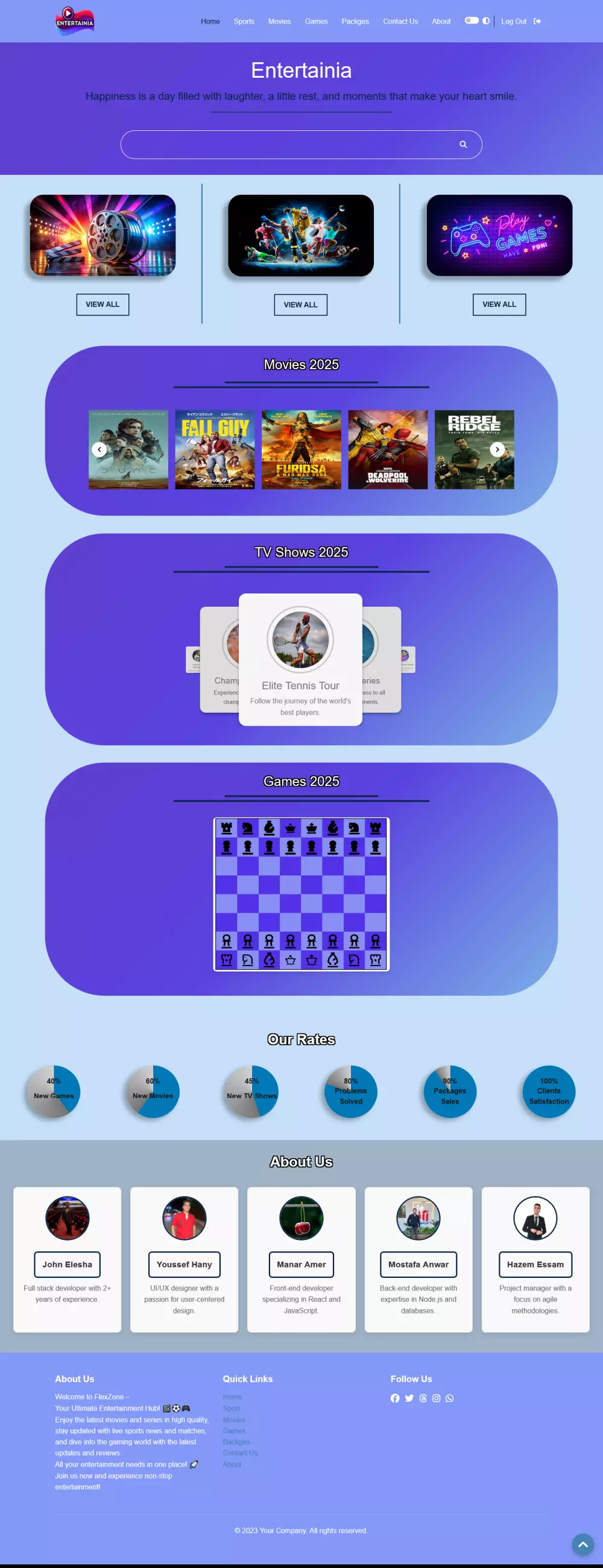 إنشاء صفحة ويب على حسب متطلبات العميل