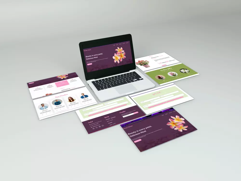 تصميم صفحة هبوط (Landing Page) احترافية باستخدام HTML, CSS, JavaScript