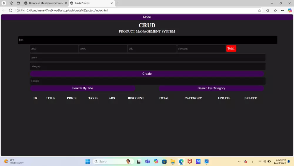 "تصميم صفحة ويب بسيطة وجذابة باستخدام HTML و CSS"