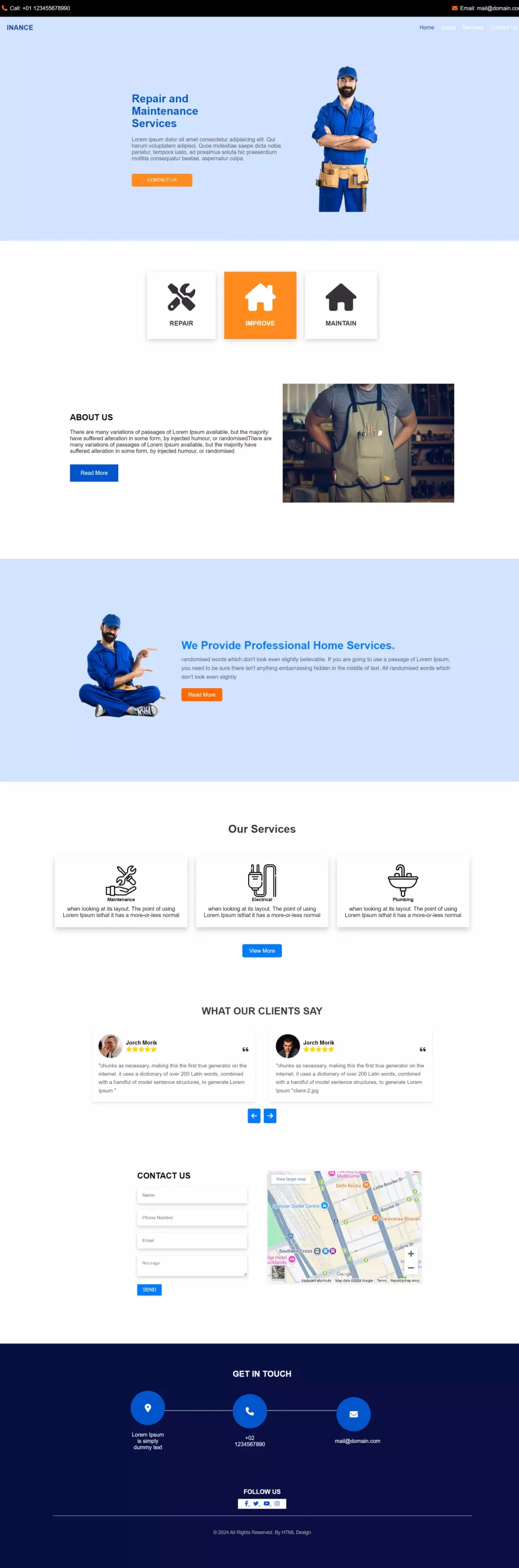 "تصميم صفحة ويب بسيطة وجذابة باستخدام HTML و CSS"