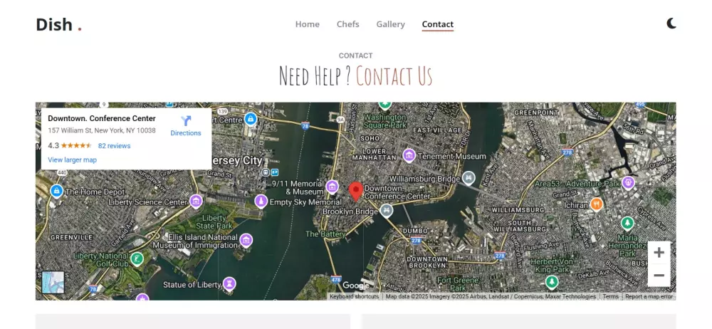 تصميم صفحة هبوط احترافية لمطعم "Dish"
