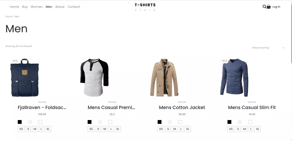 موقع  E-commerce  باستخدام javascript