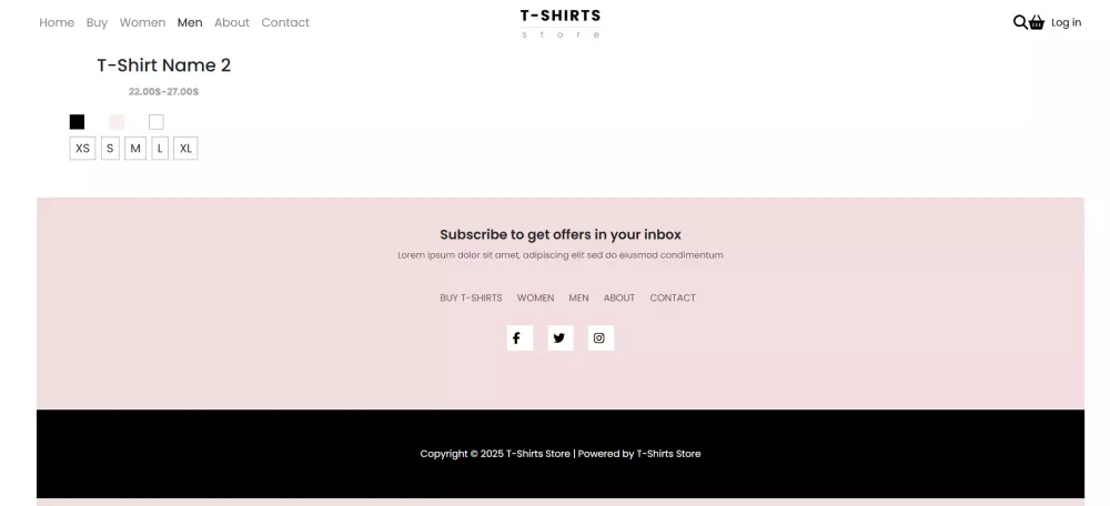 موقع  E-commerce  باستخدام javascript