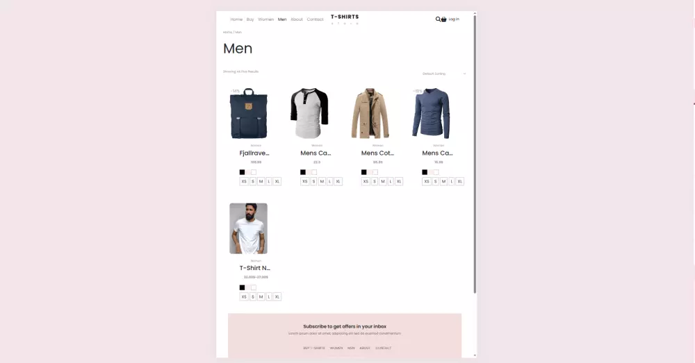 موقع  E-commerce  باستخدام javascript