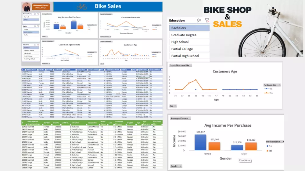 اكسل داشبورد Excel Dashboard