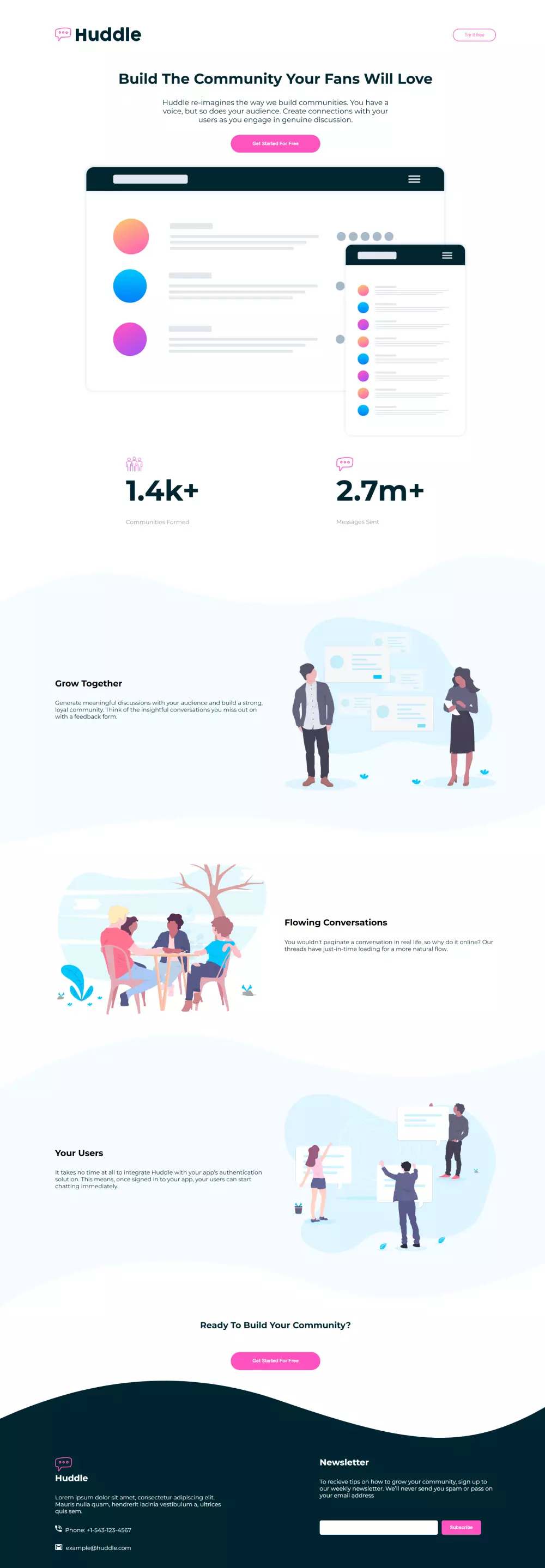 تصميم صفحة هبوط احترافية متجاوبة بجميع الشاشات باستخدام HTML وCSS وBootstrap