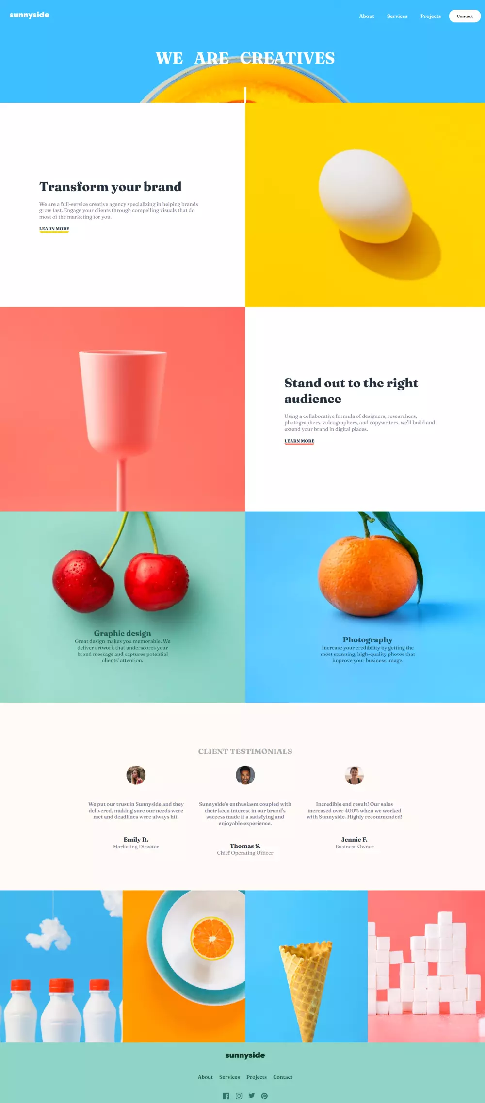 تصميم صفحة هبوط احترافية متجاوبة بجميع الشاشات باستخدام HTML وCSS وBootstrap