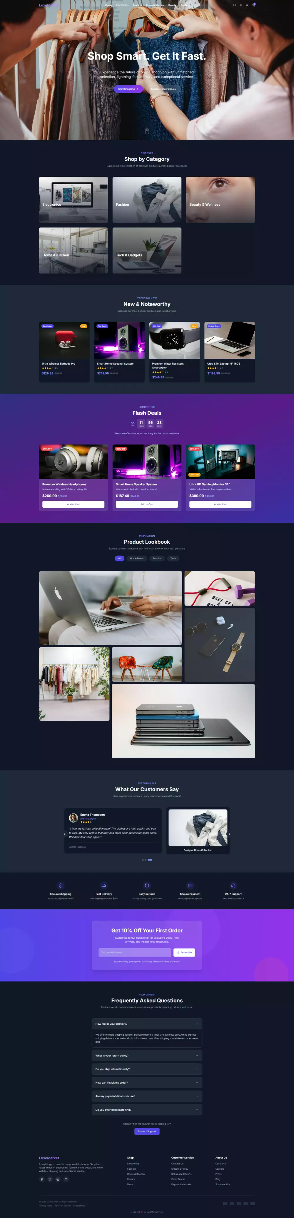 إنشاء صفحة هبوط احترافية جذابة ومتجاوبة لعرض منتجك أو خدمتك