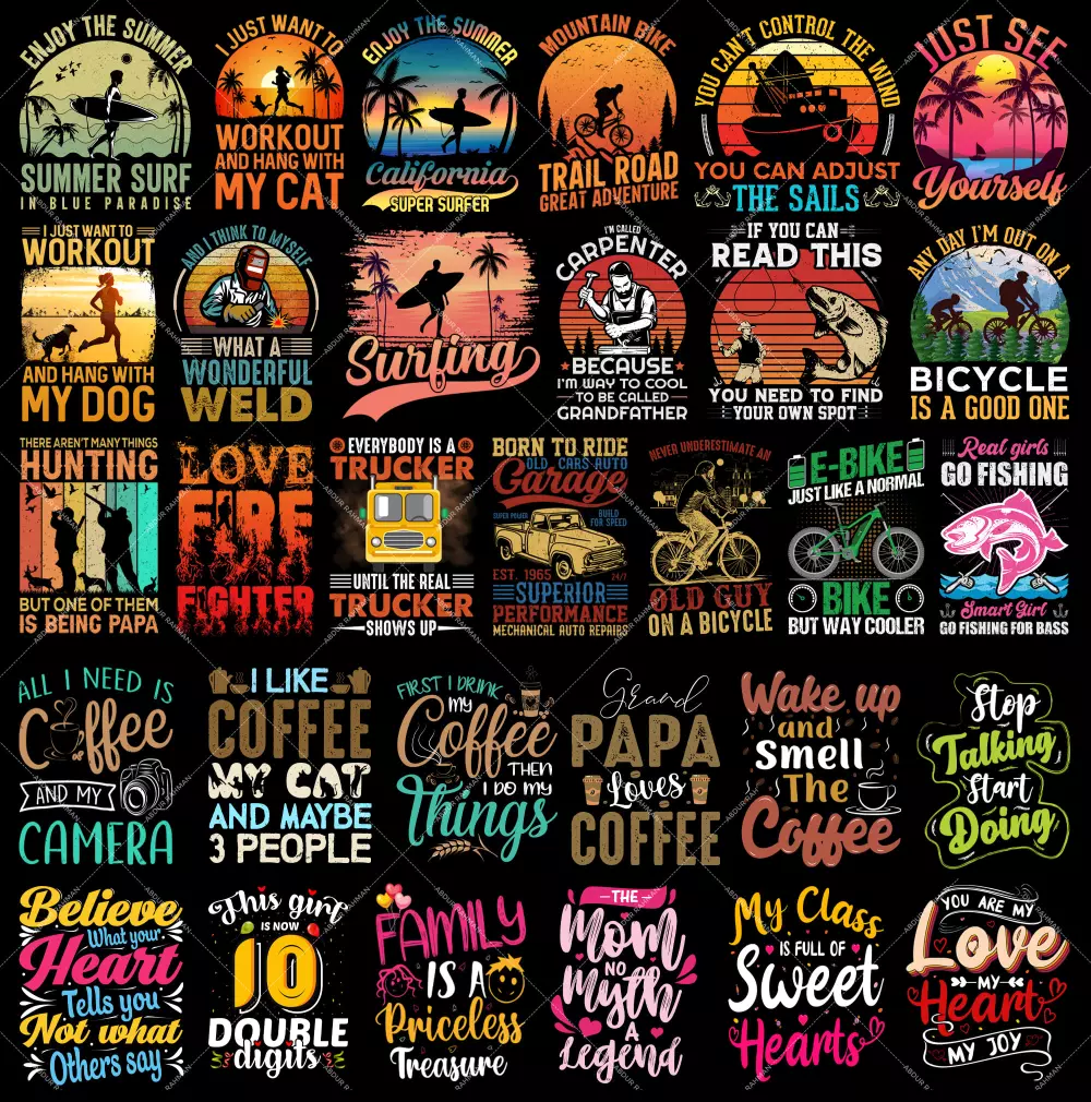 تصميم 2 T-shirt احترافى لـMerch By Amazon +الكلمات المفتاحية مقابل 5 دولار