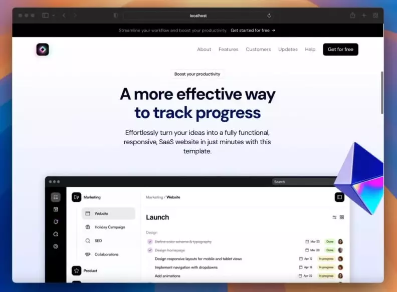 تحويل التصميم إلى كود React.js Front-End