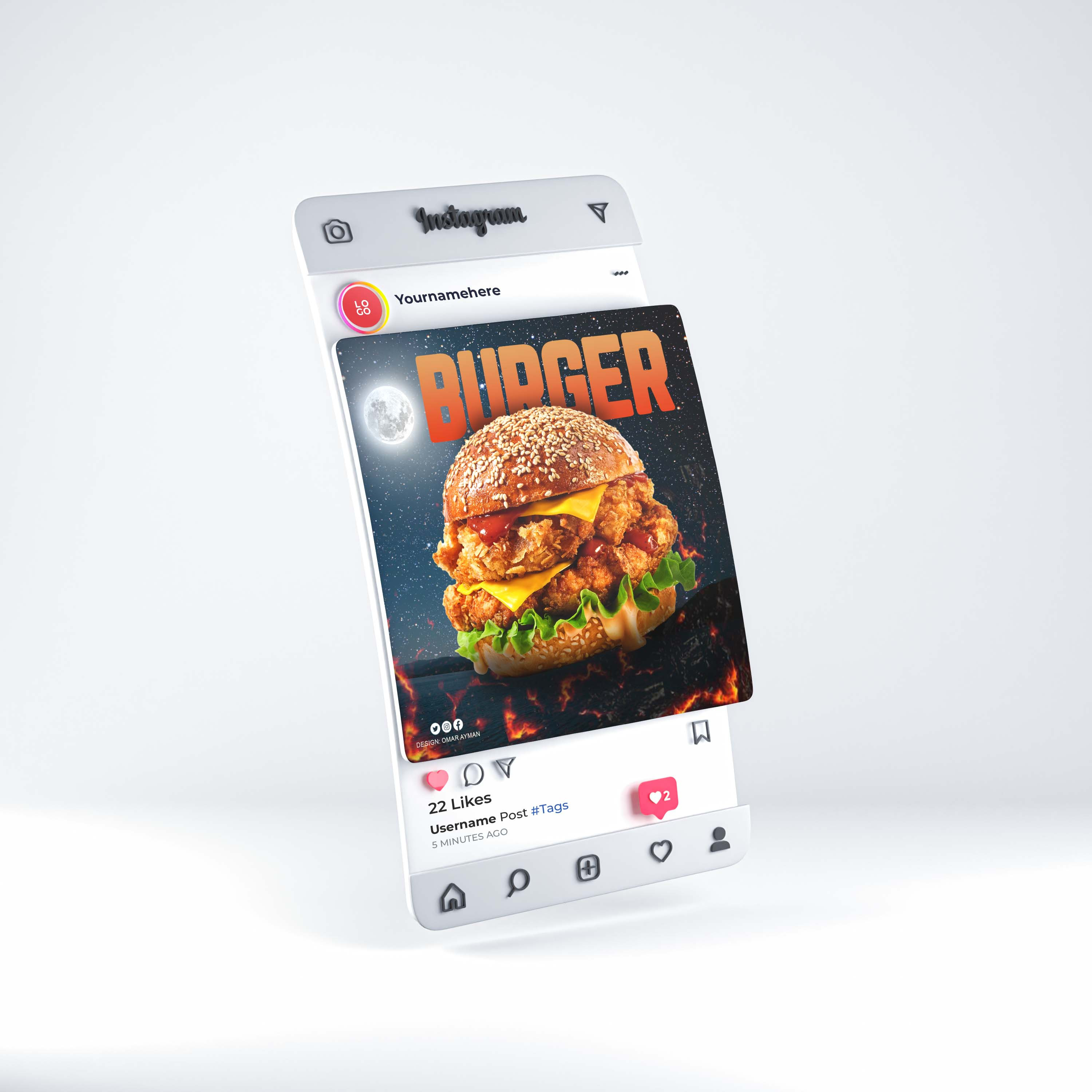 تصاميم سوشيال ميديا إحترافية لمواقع التواصل الإجتماعي