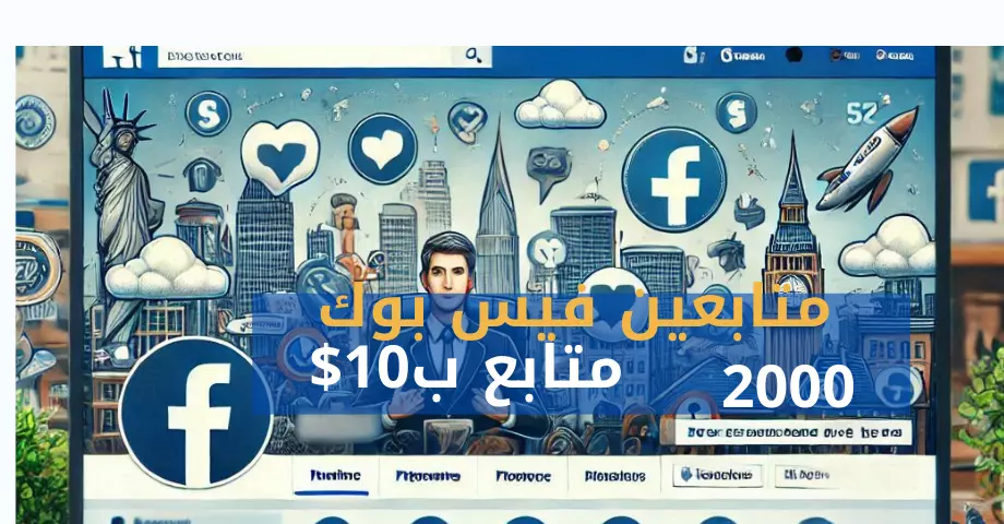 اقوم باضافه 2000 متابع علي الفيس بوك مقابل 5$