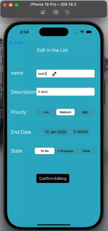 تطوير تطبيق قائمة مهام (To-Do List App)