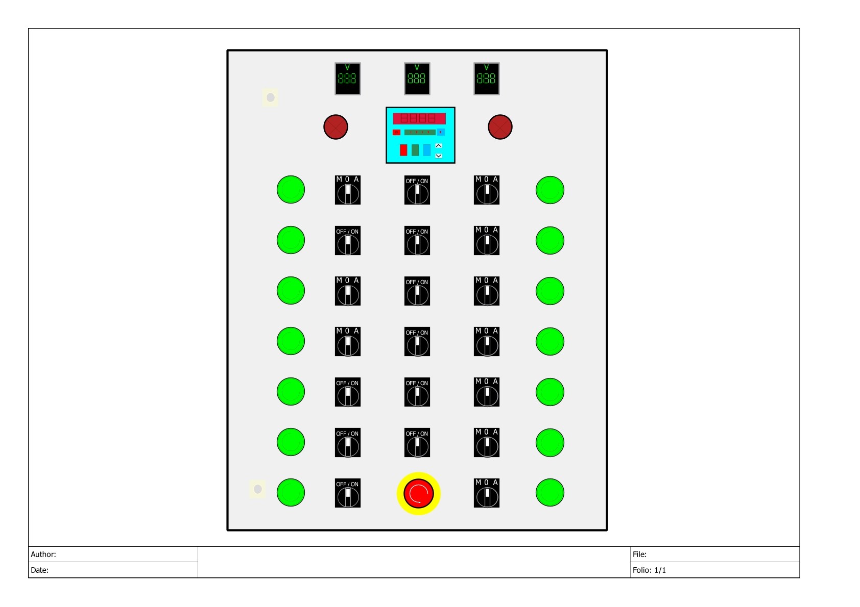 رسم لوحات الكنترول control panels wiring diagram