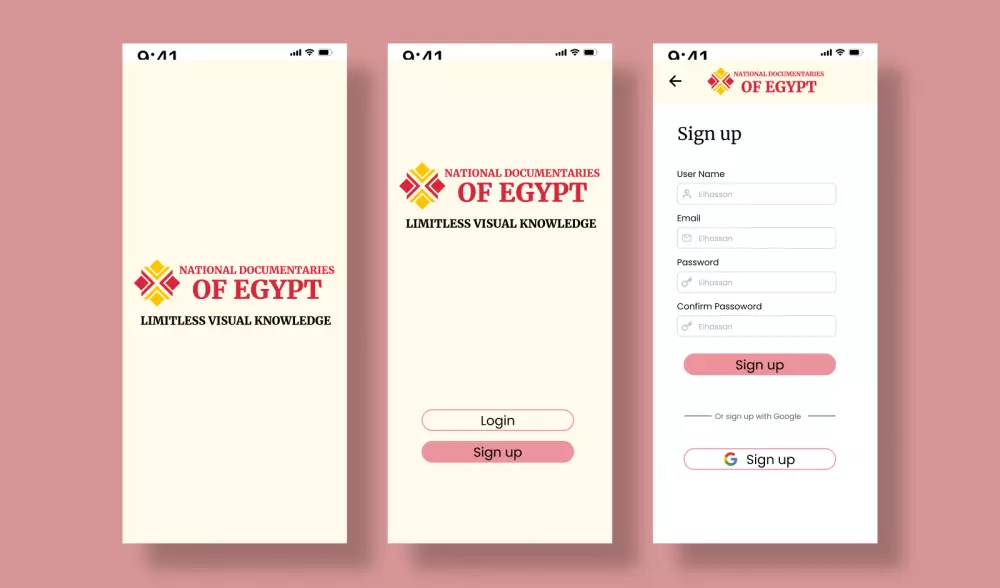تصميم تطبيق متكامل بواجهة مستخدم عصرية وفريدة (تصميم صفحتين)