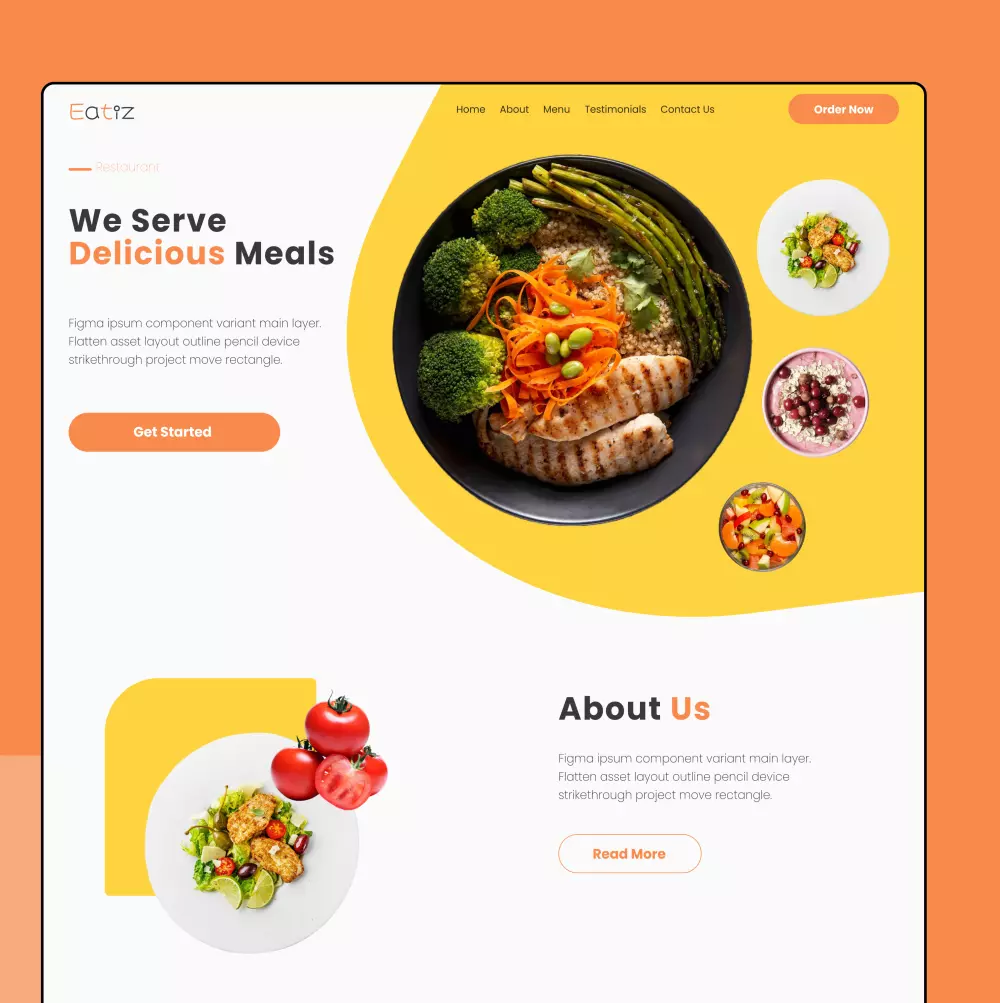 تصميم صفحة هبوط مبتكرة لمطعمك لزيادة الحجوزات والمبيعات