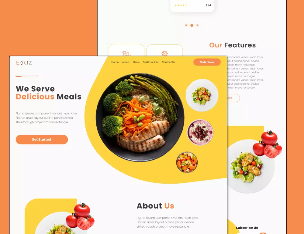 تصميم صفحة هبوط مبتكرة لمطعمك لزيادة الحجوزات والمبيعات