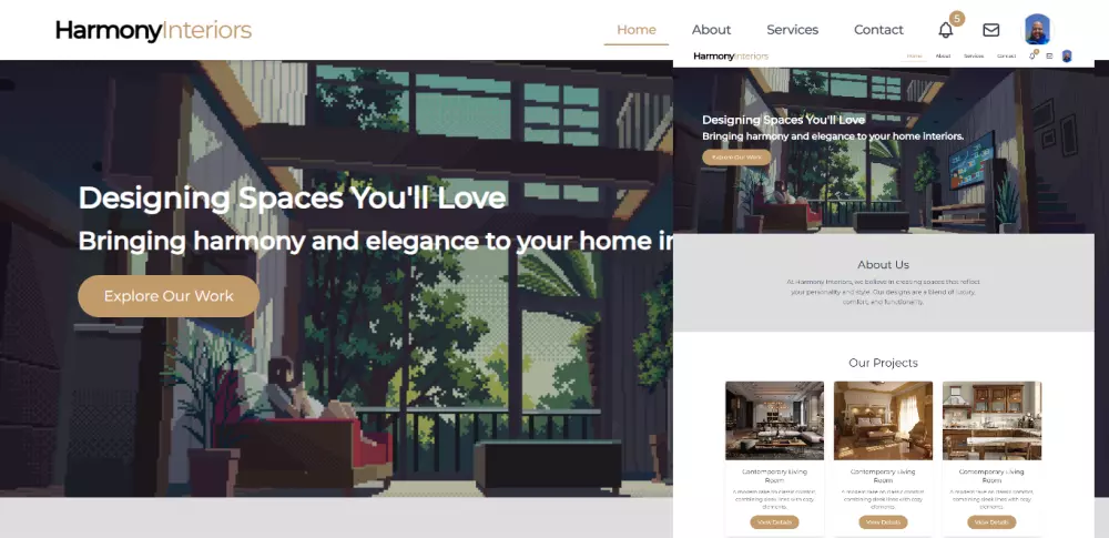 تصميم صفحة هبوط احترافية متجاوبة مع جميع الشاشات