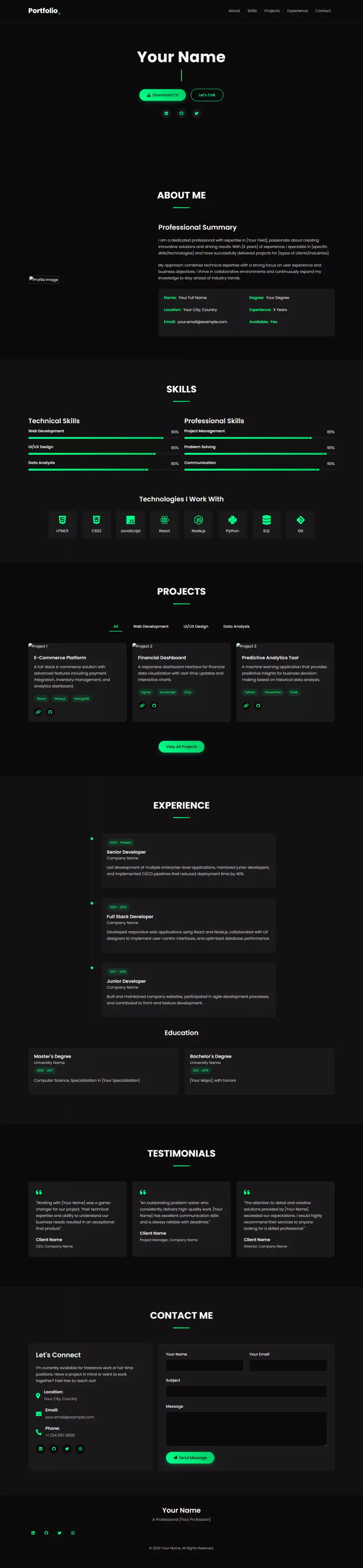 انشاء صفحة بالبوتستراب
