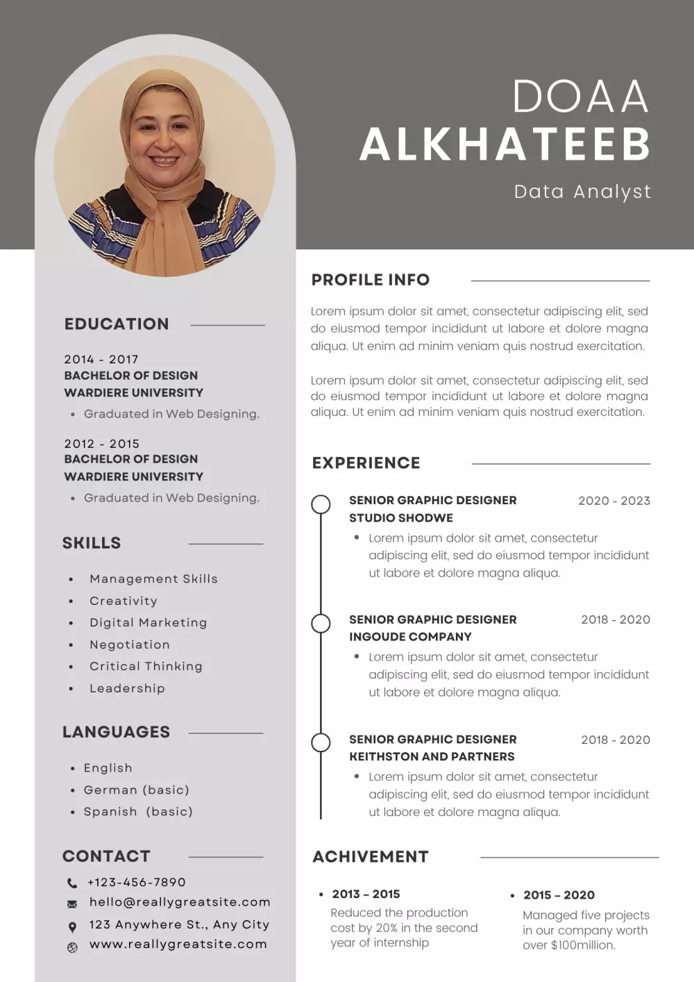 سير ذاتية احترافية والبروفايل على المنصات المتخصصة  cover letter , Resume ,CV