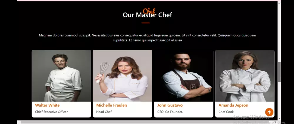 موقع إلكتروني للمطعم مع ميزات إضافة الطعام إلى السلة وحجز المكان