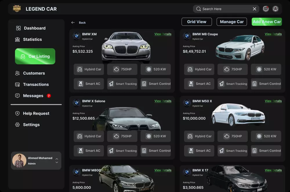 تصميم صفحه تحكم باستخدم فيجما  Dashboard