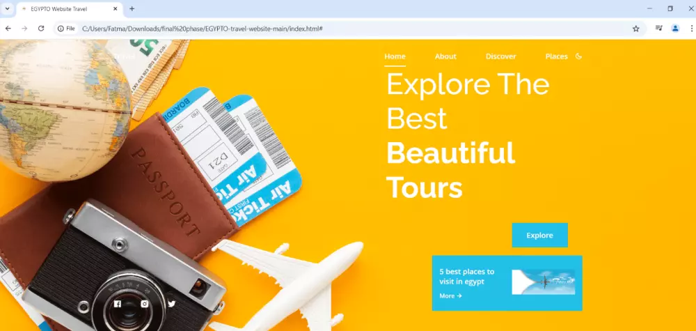 صفحة هبوط مميزة وجذابة مناسبة لكل الشاشات