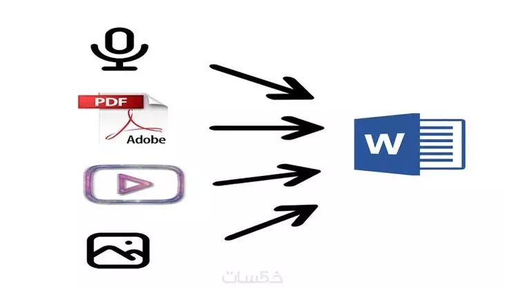 تفريغ صوتي إلي ملف وورد