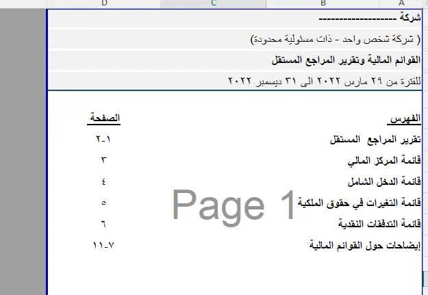 إعداد القوائم المالية الصفرية في السعودية