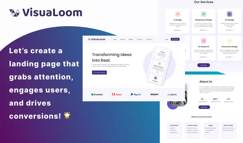 تصميم صفحات هبوط