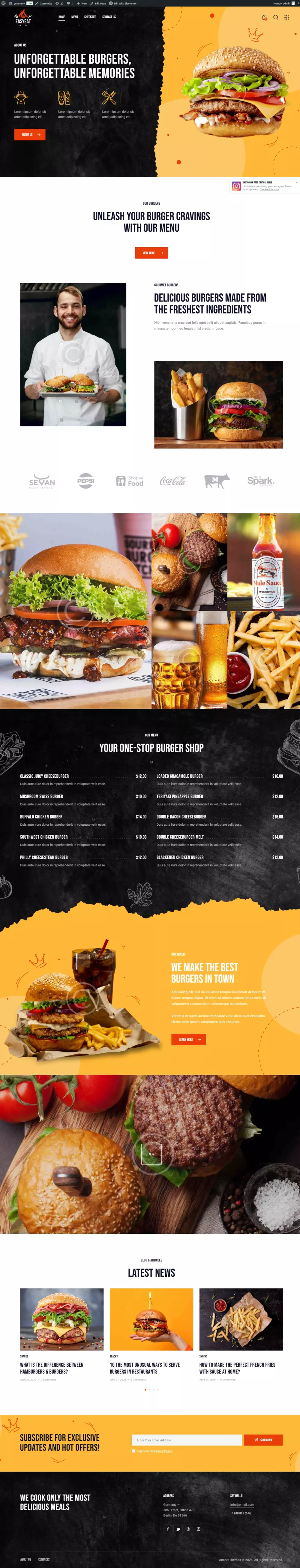 تصميم موقع WordPress احترافي متجاوب وسريع