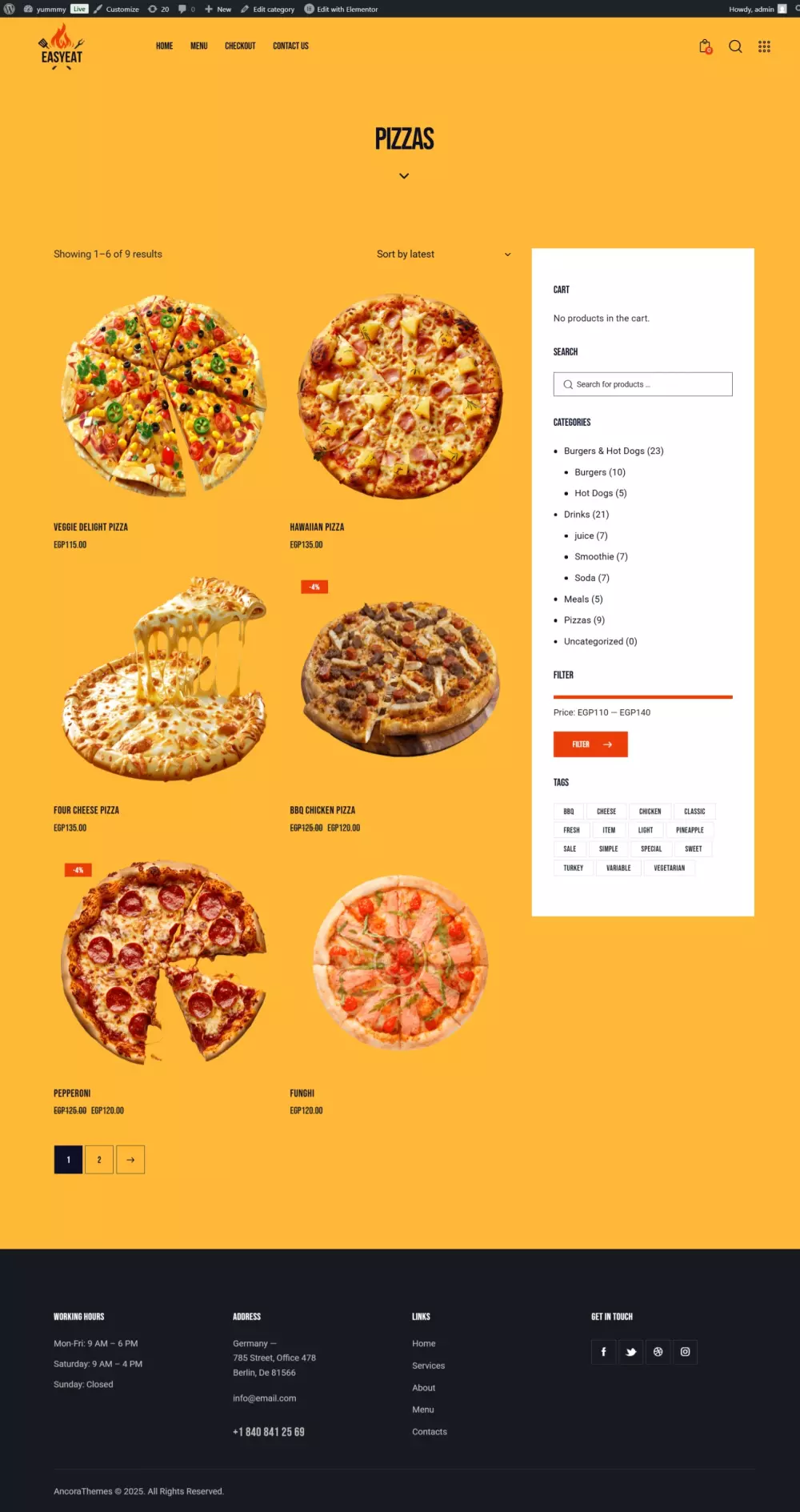 تصميم موقع WordPress احترافي متجاوب وسريع