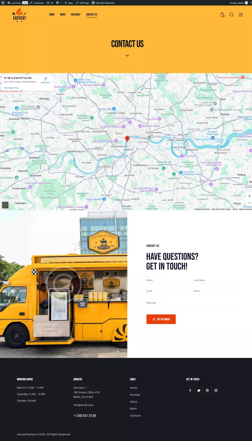 تصميم موقع WordPress احترافي متجاوب وسريع
