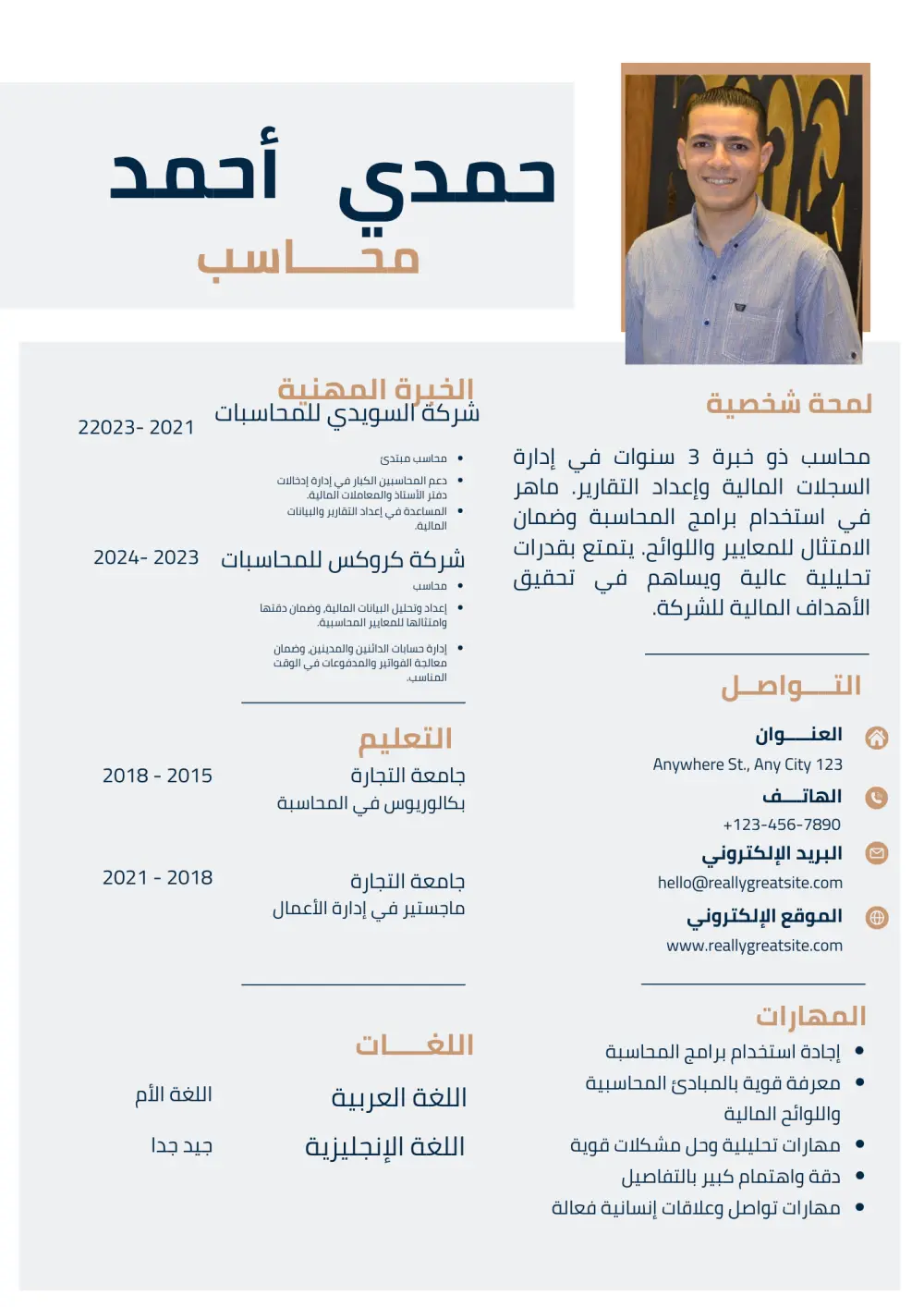 عمل السيرة الذاتية CV بطريقة أحترافية.