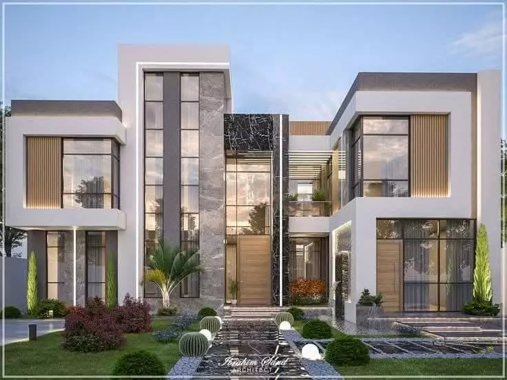 تصميم واجهات فلل خارجيه كلاسيك ومودرن