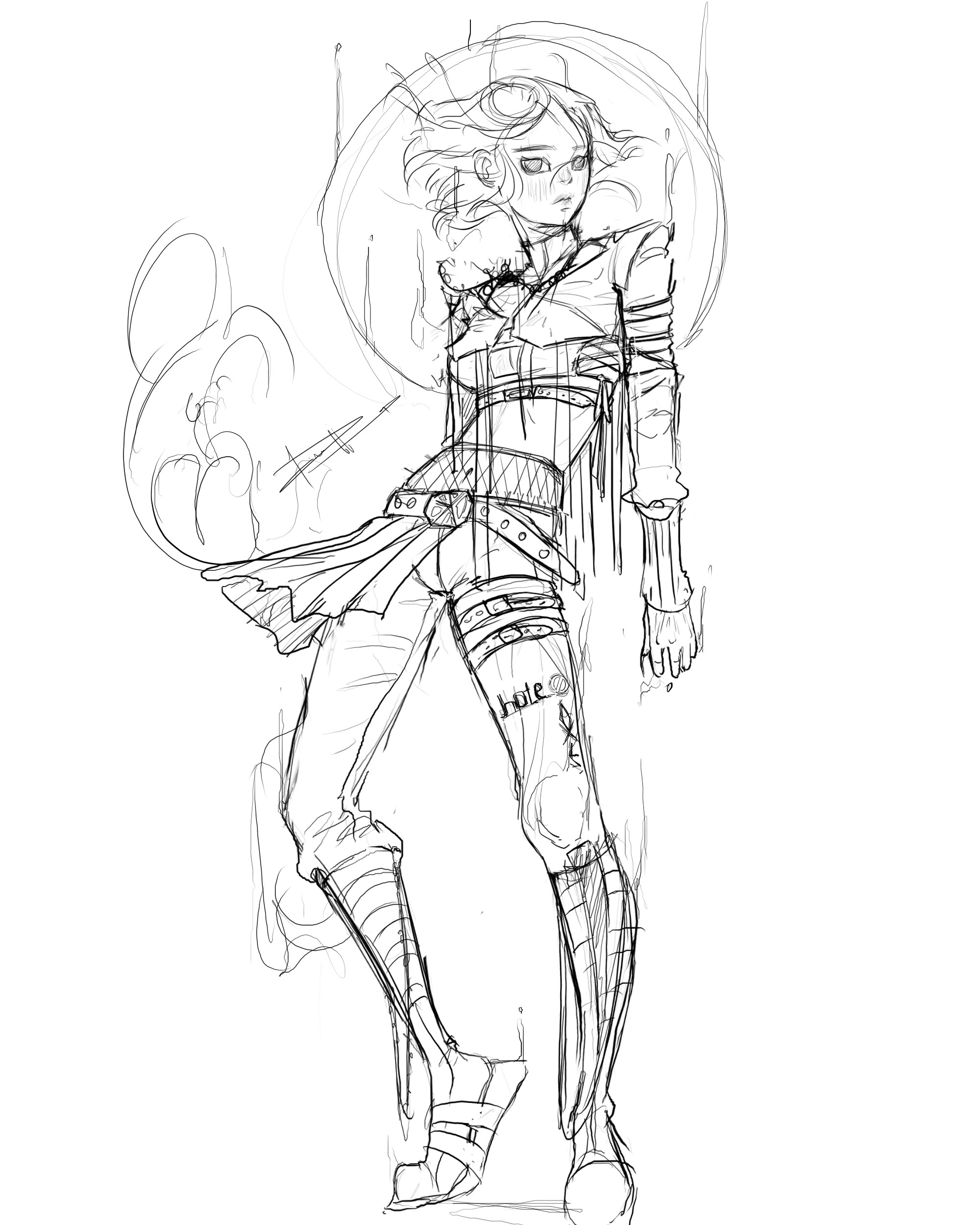 خدمه موديل شيت model sheet تصميم كامل من زاويه واحده ملونه بدقه عاليه واربع تصاميم جانبيه بدون تلوين