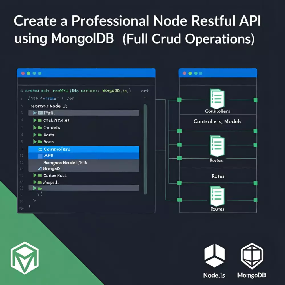 إنشاء RESTful API احترافي باستخدام Node.js وMongoDB (عمليات CRUD كاملة)