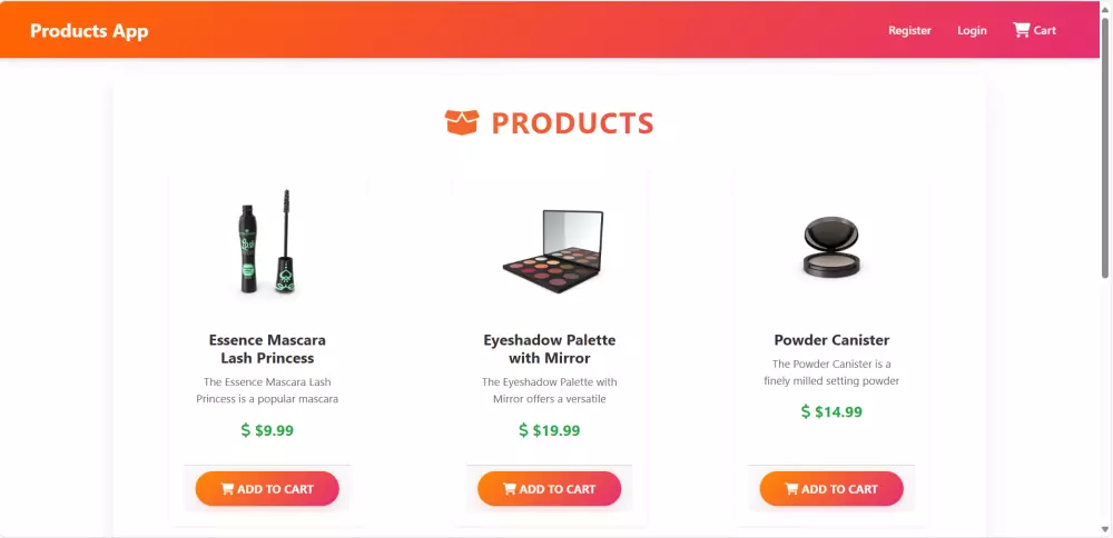 عمل متجر الكتروني لعرض المنتجات