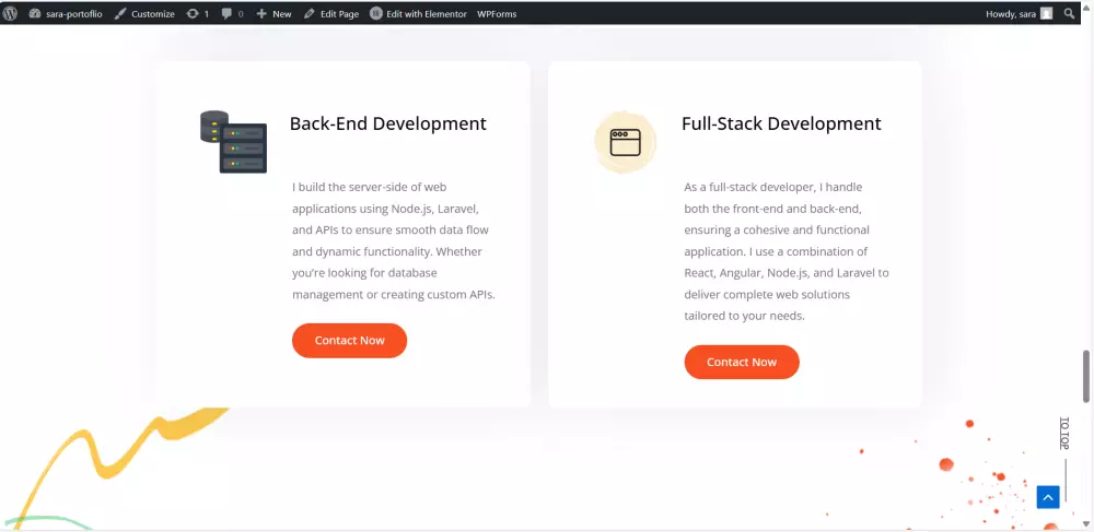 صميم وبرمجة صفحة هبوط احترافية