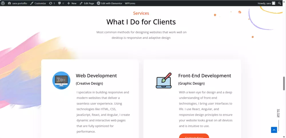 صميم وبرمجة صفحة هبوط احترافية